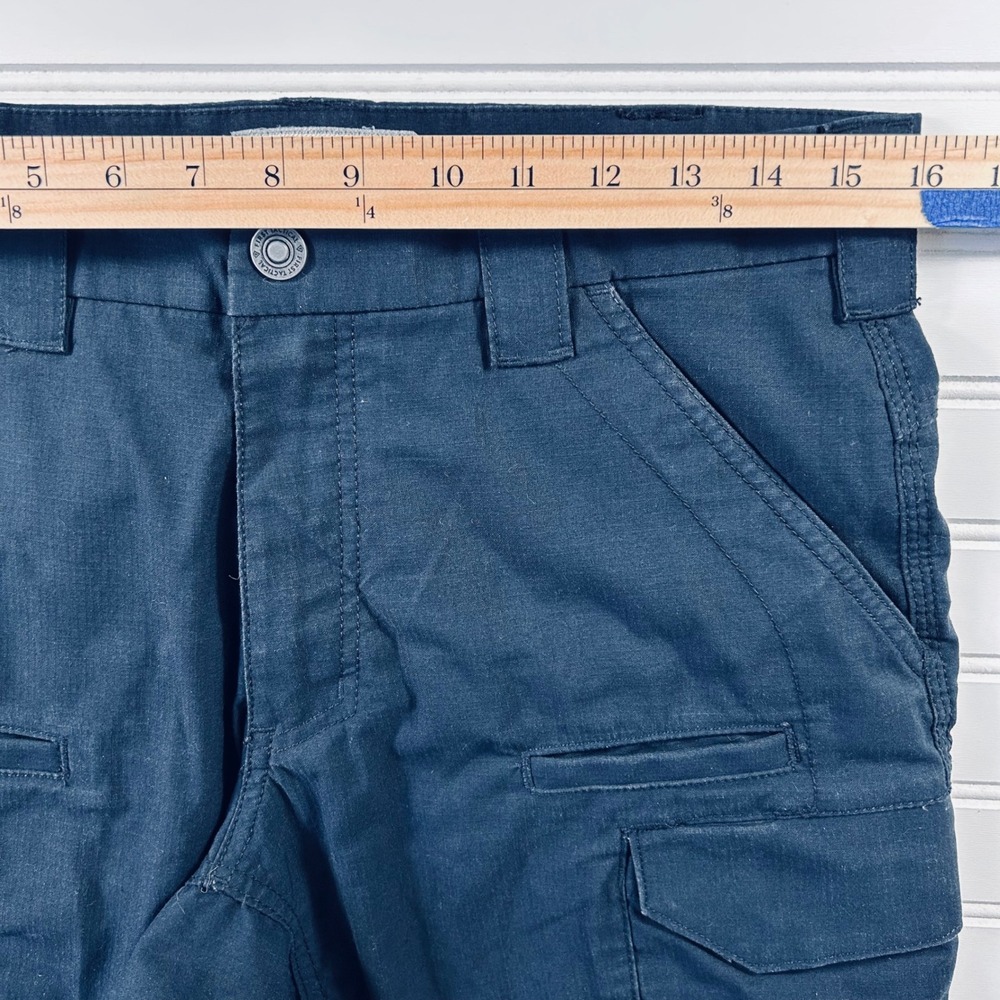 First Tactical V2 Tactical Pants Mens 32x32 Navy Blue Ripstop Cargo Workwear - Picture 6 of 14